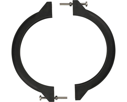 Zwarte filterklemring voor slangdiameter 19 cm