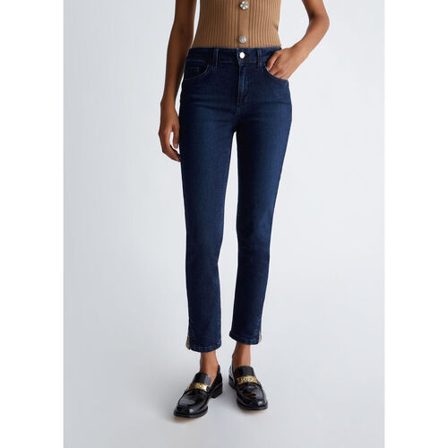 Liu Jo - Pantalón pitillo Bottom Up Azul