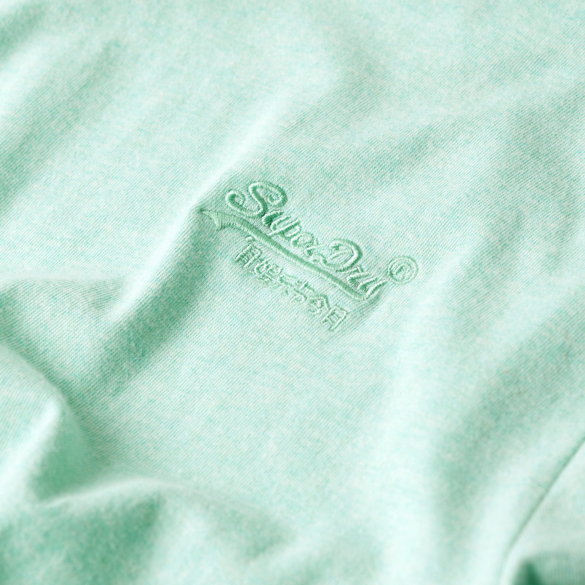 Superdry Essential Logo EMB T-Shirt Herren light mint green marl