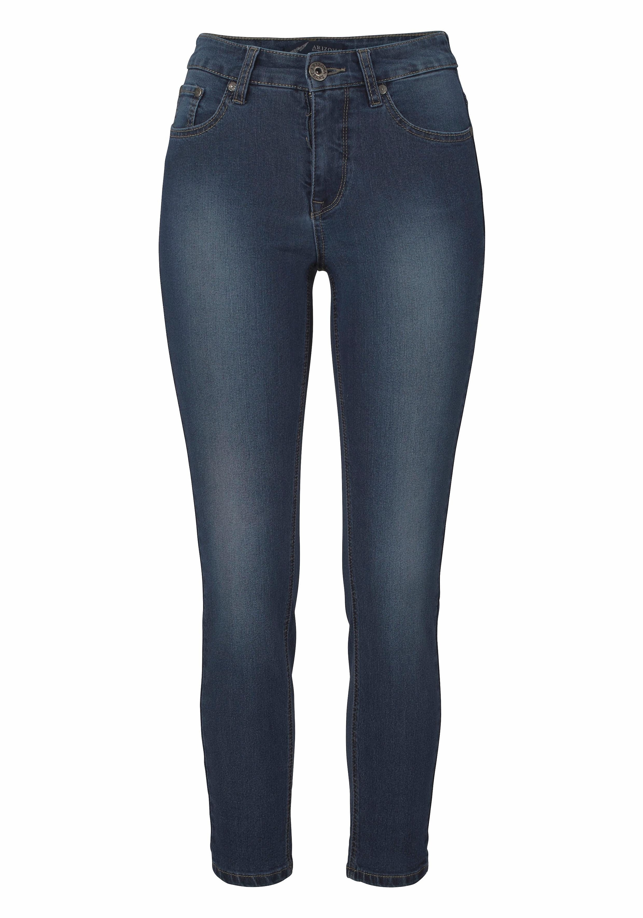 Arizona 7/8-Jeans »Shaping«, eng anliegend,  Röhrenjeans,  Used-Waschung,  High-Waist,  7/8-Länge