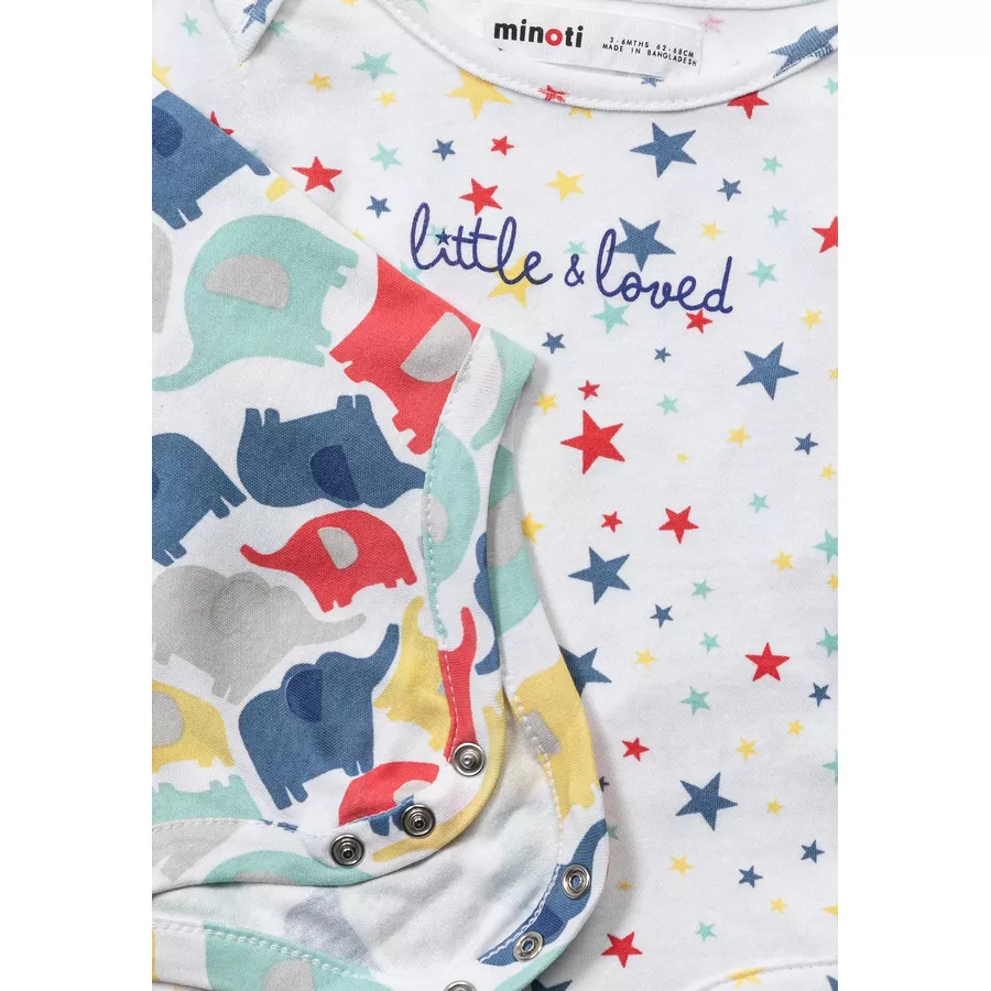 MINOTI 2er-Pack Bodys Weiß