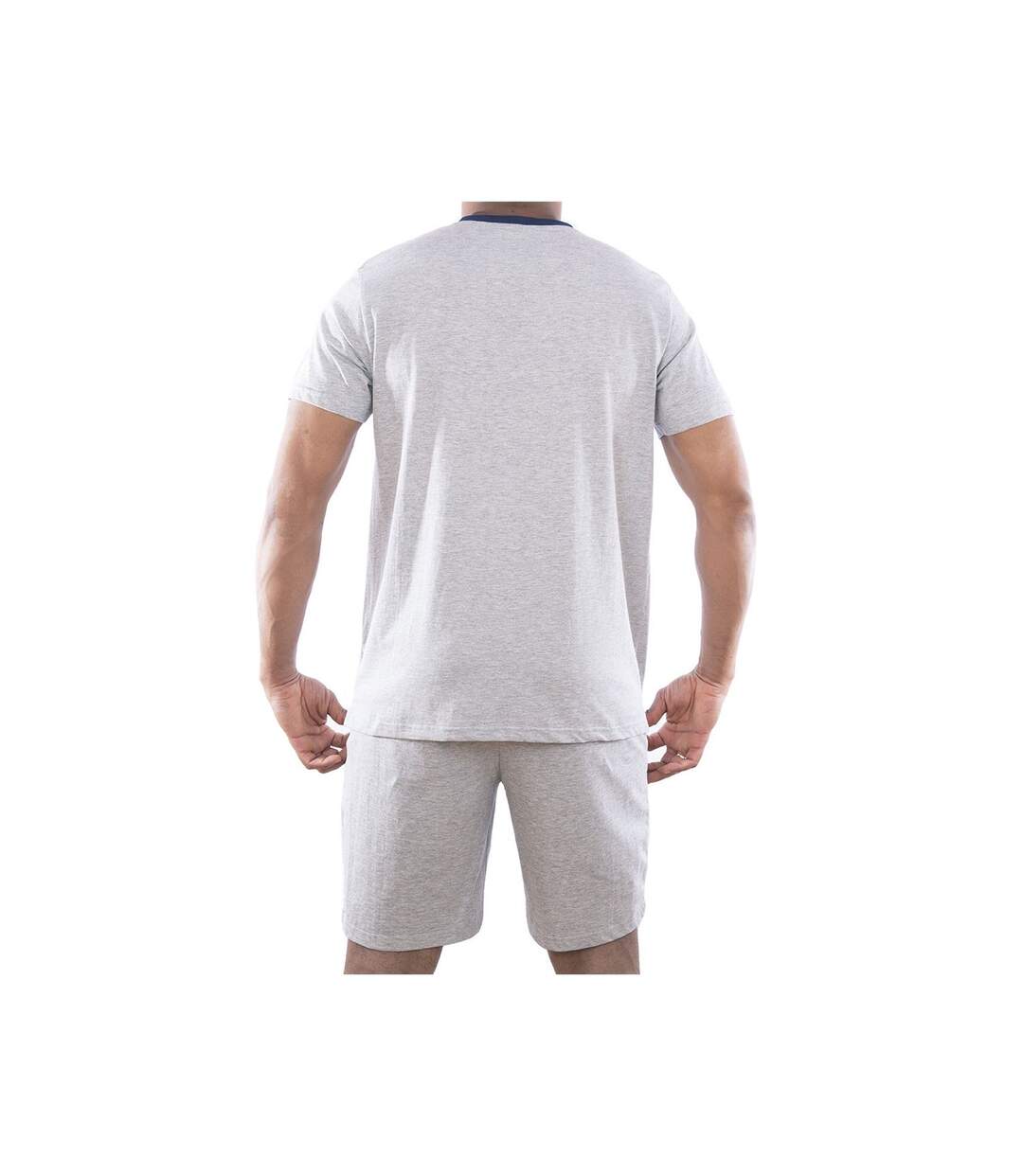 Ensemble homme Pyjama court T-shirt col tunisien