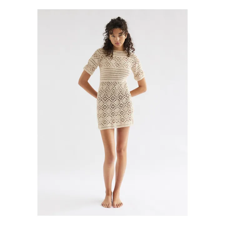 She Made Me Robe Edith Crochet | Ivoire