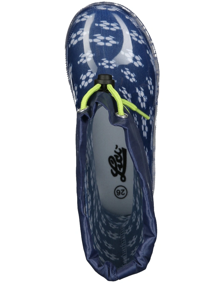 Gummistiefel POWER BLINKY SOCCER in marine/weiß