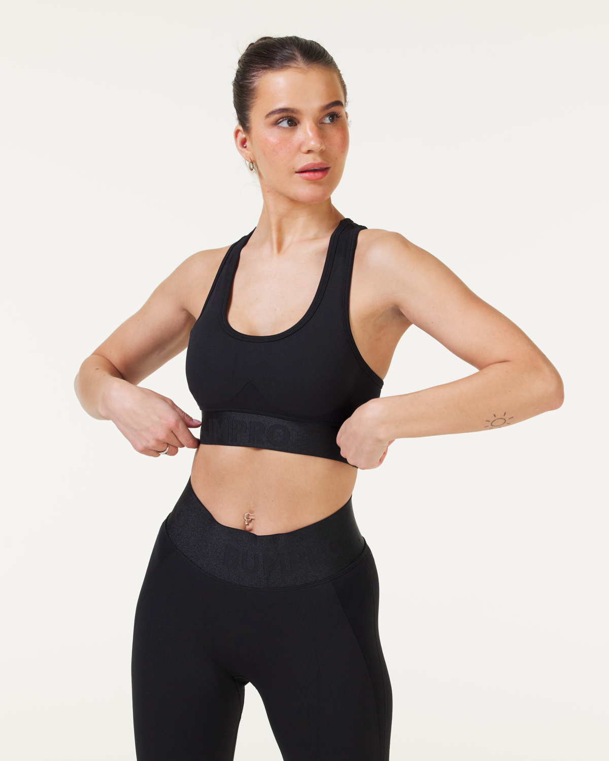 Bumpro Battle Bra Solid Black