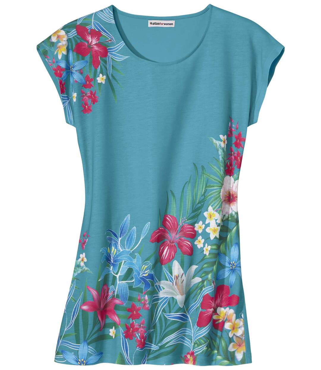 Maxi Tee-Shirt Imprimé Maxi Fleurs