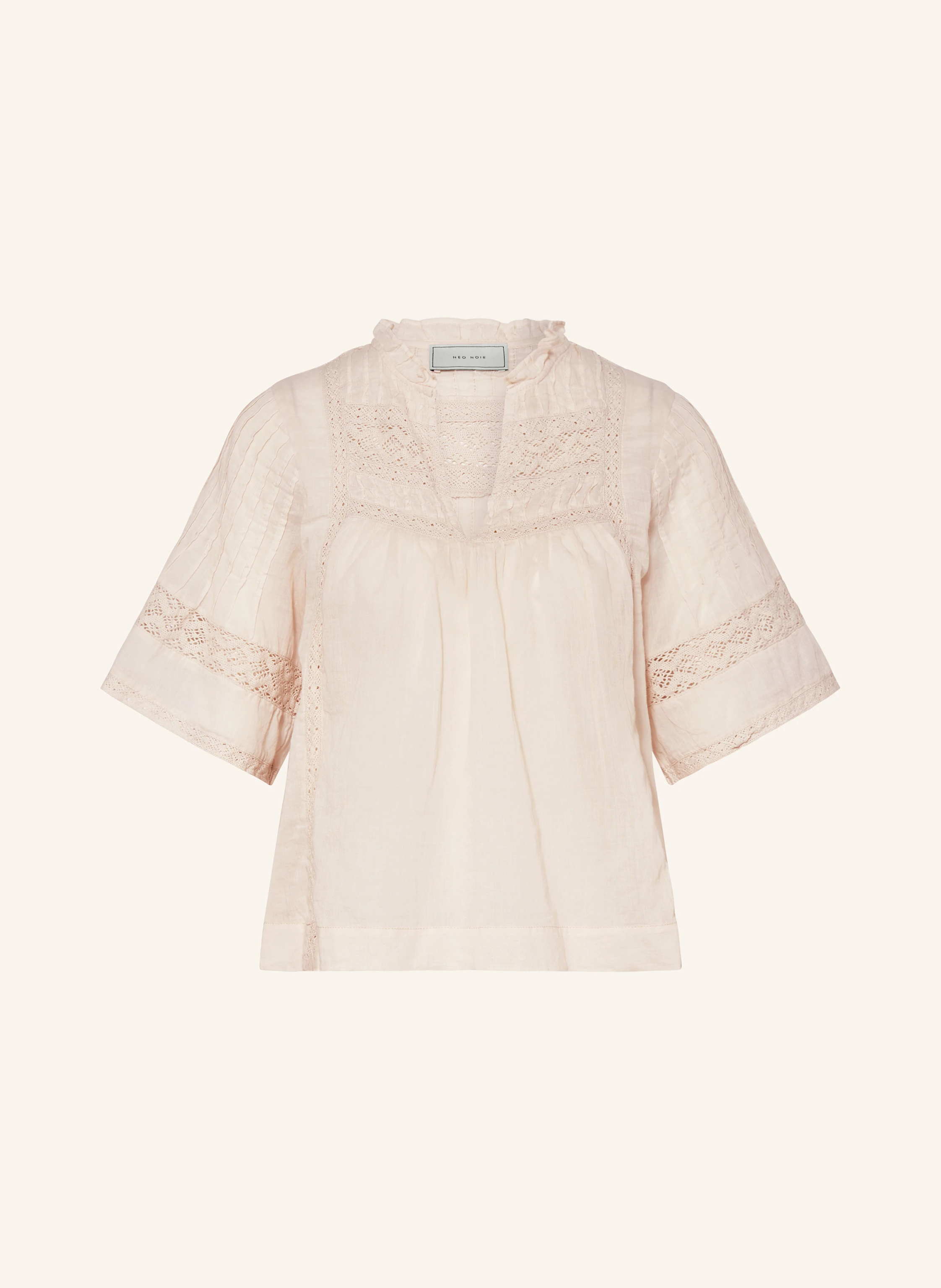 NEO NOIR Blusenshirt SIAMA mit Spitze