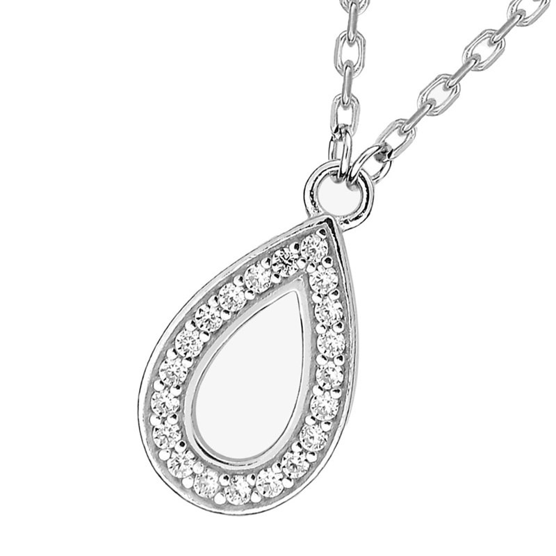 Collier Femme - Oxyde de zirconium - Argent 925 - Longueur : 42 cm