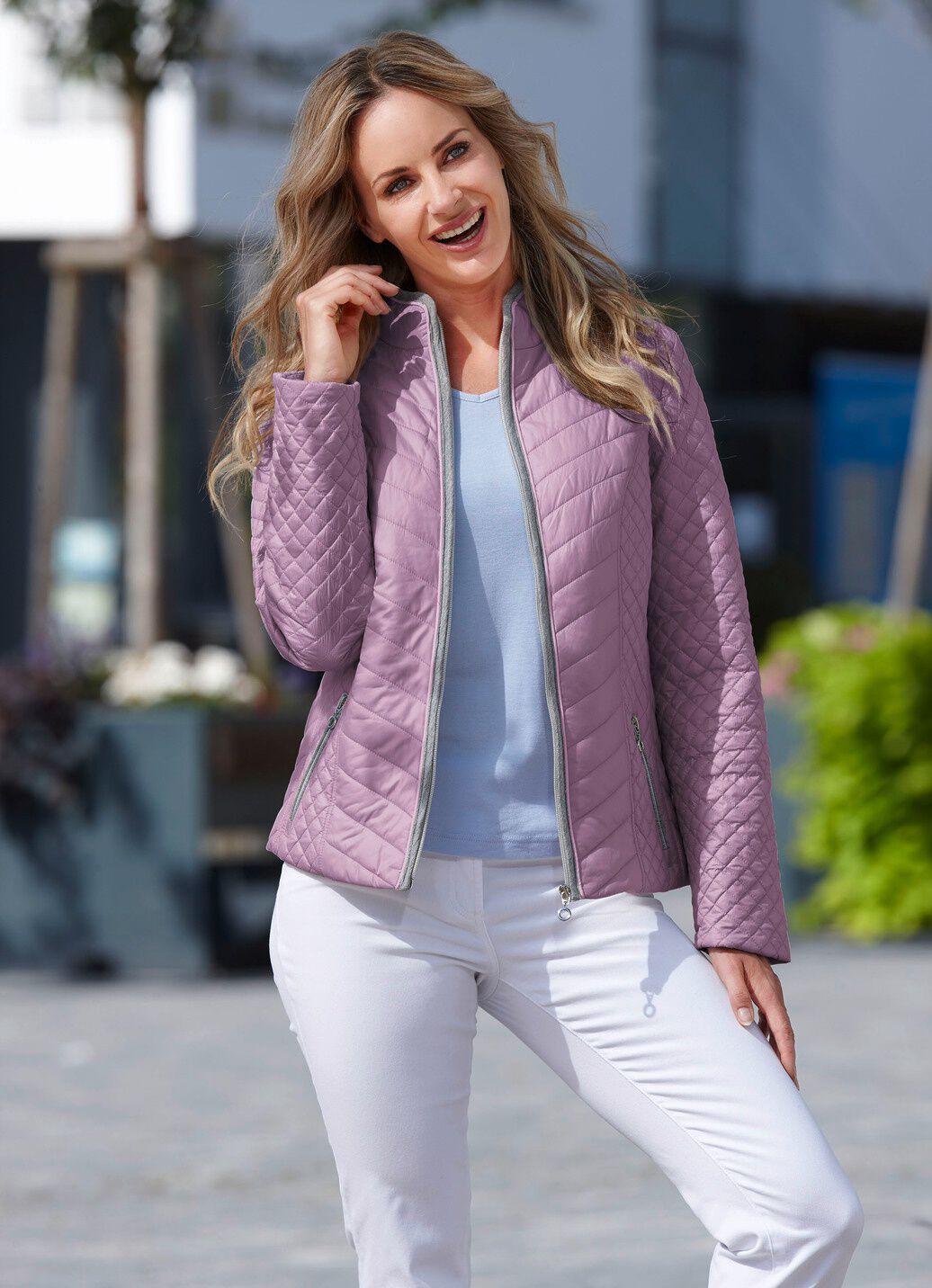 Jacke mit Reißverschlusstaschen