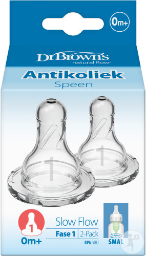 Dr. Brown's Tétine Phase 1 Standard Biberon 2 Pièces