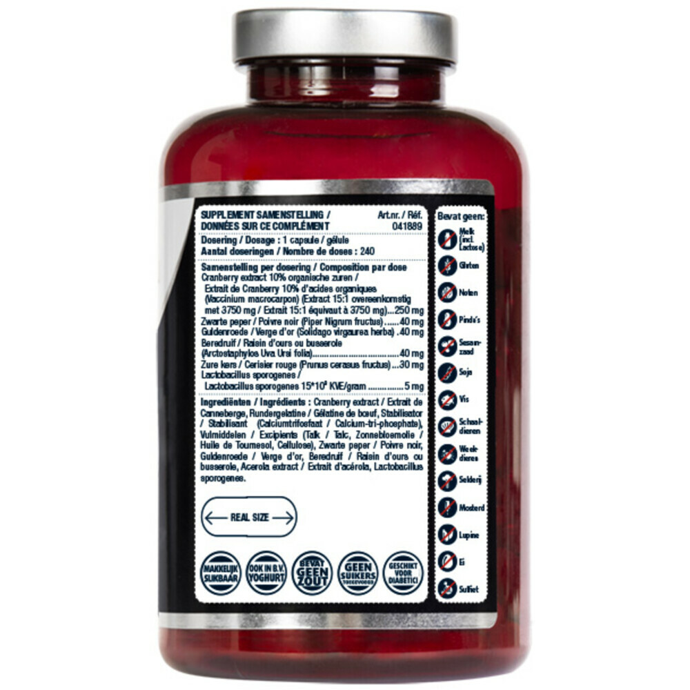 2x Lucovitaal Cranberry X-tra One a Day240 capsules