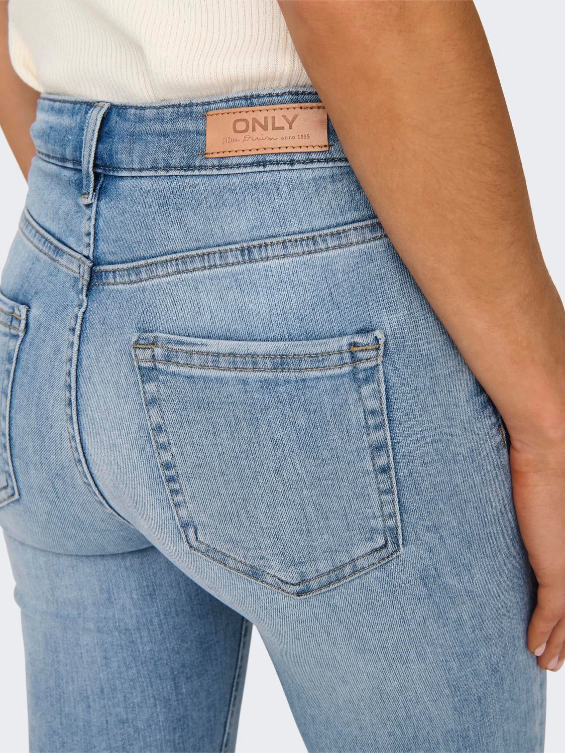 ONLBLUSH Mittlere Taille Skinny Fit Jeans Light Medium Blue Denim