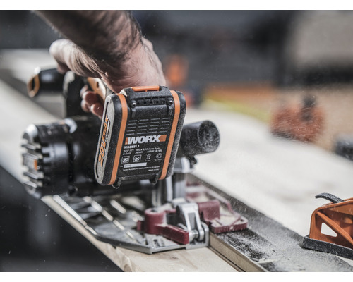 Accu cirkelzaag Worx WX530 20V incl. 165x16mm Ø + GRATIS extra artikel 20V accu WA3644 (4.0Ah)