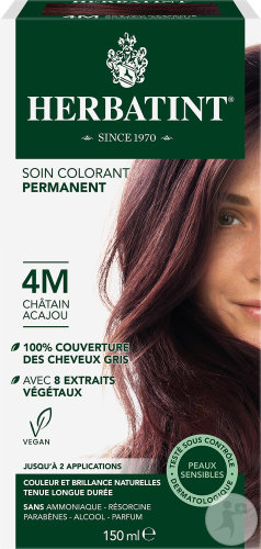 Herbatint Soin Colorant Permanent 4M Châtain Acajou 1 Kit