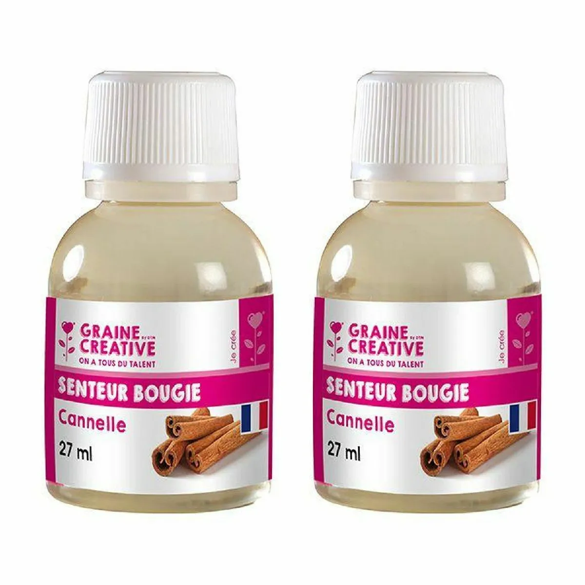 Graines Créatives Parfum Bougie Cannelle 54 ml