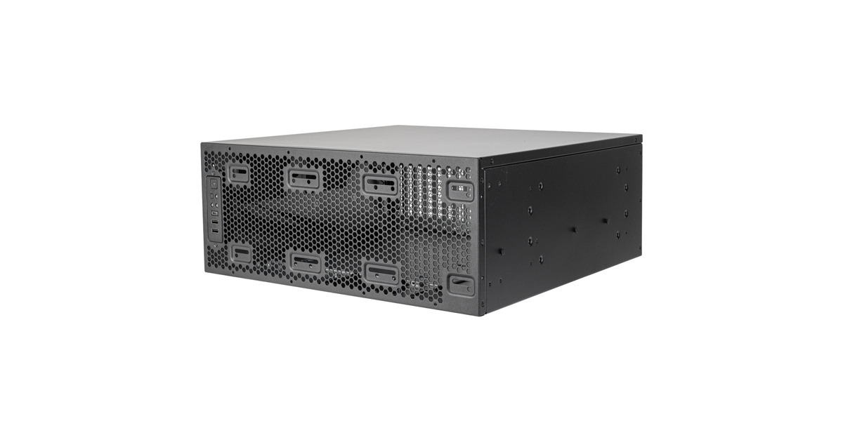 SilverStoneRM4A rack behuizing  (Zwart | 4U | USB-C)
