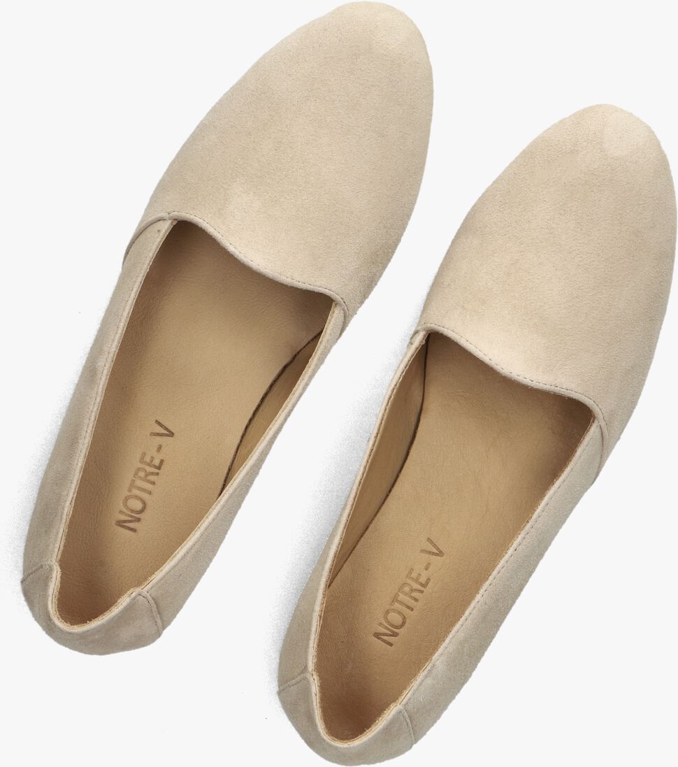 beige notre-v loafers 11869