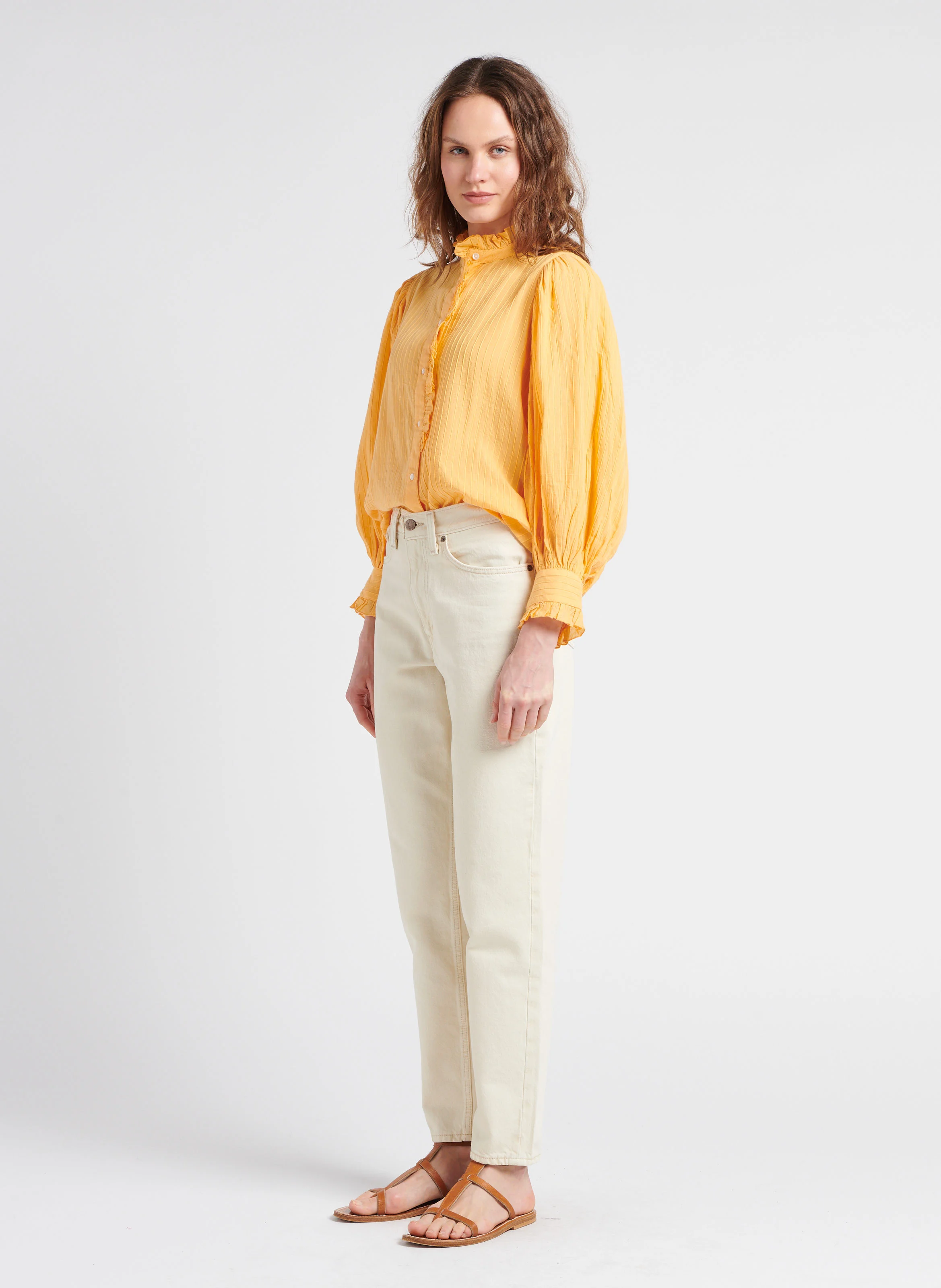 80S MOM - Jean mom-fit en coton | Blanc