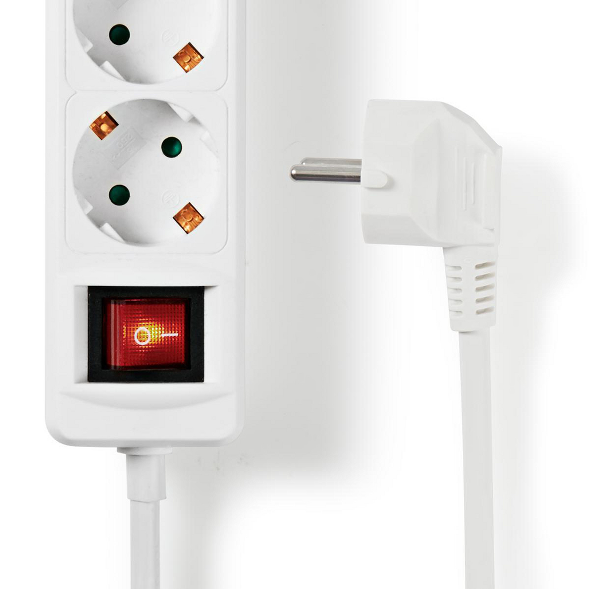 Nedis EXSO315UFSWT 3-weg stekkerdoos met USB - 1,5 meter