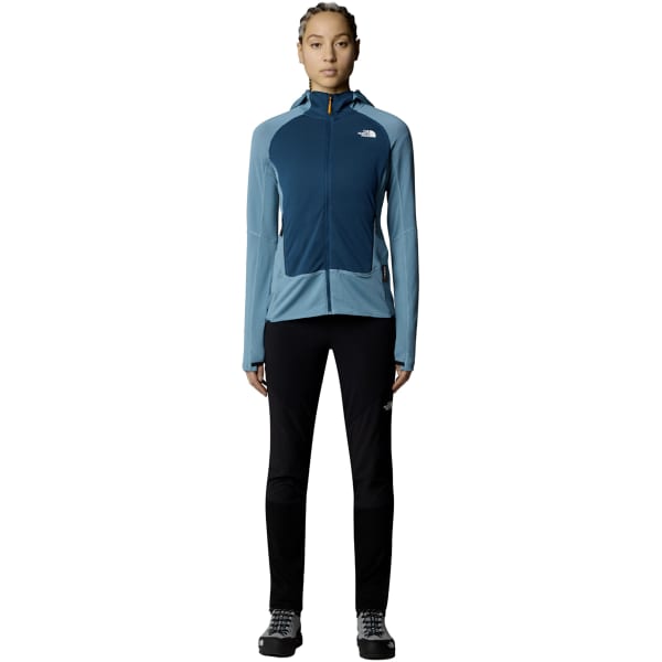 Veste polaire randonnée THE NORTH FACE W BOLT POLARTEC HOODIE ALGAE BLUE/MIDNIGHT PETROL