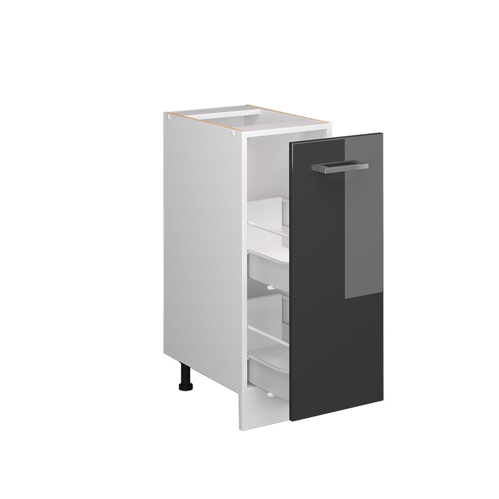 Vicco Apothekerunterschrank Küchenschrank Küchenzeile R-Line 30 cm Weiß Anthrazit Hochglanz