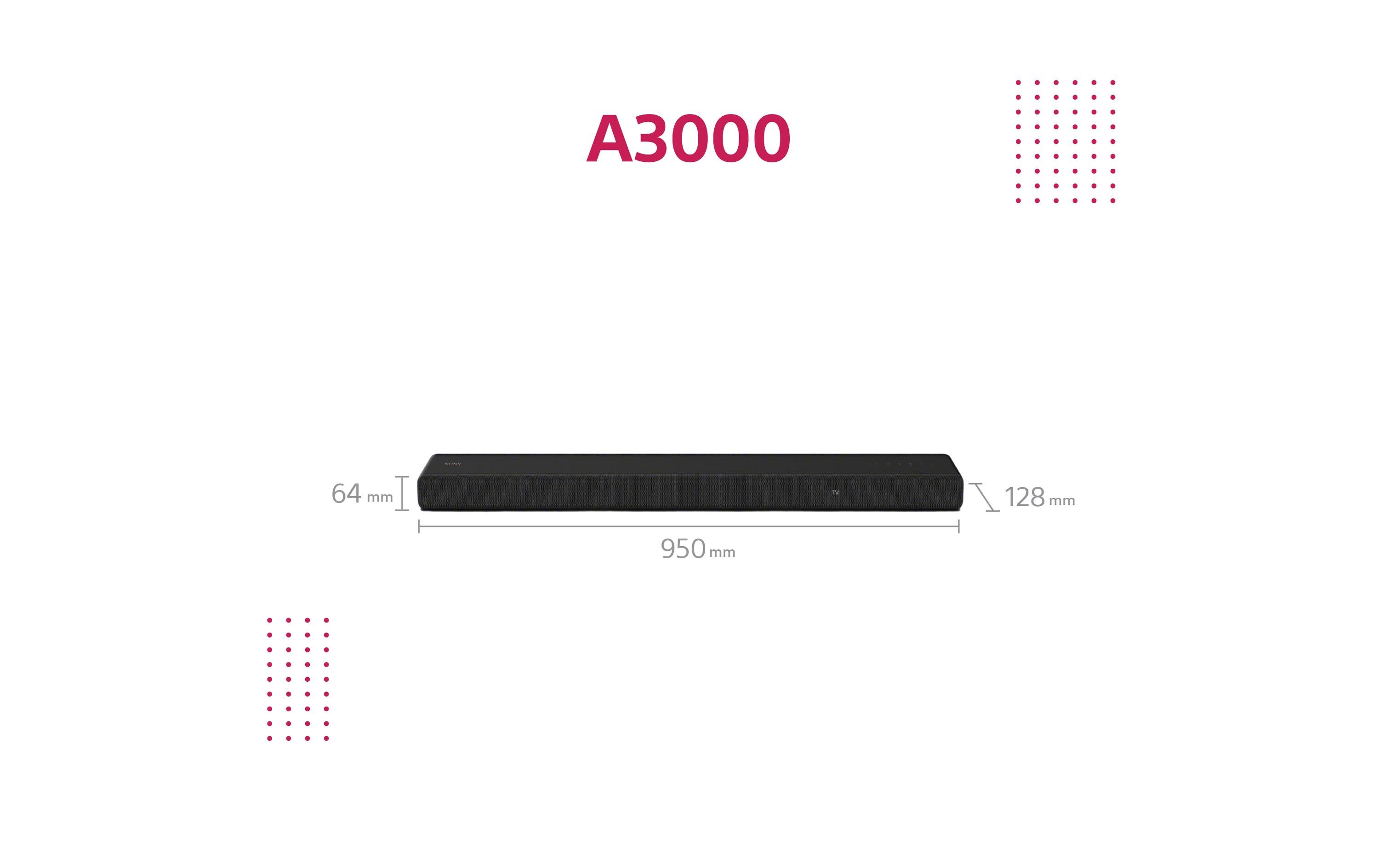 Soundbar HT-A3000<br>Surround Sound-System für den Fernseher
