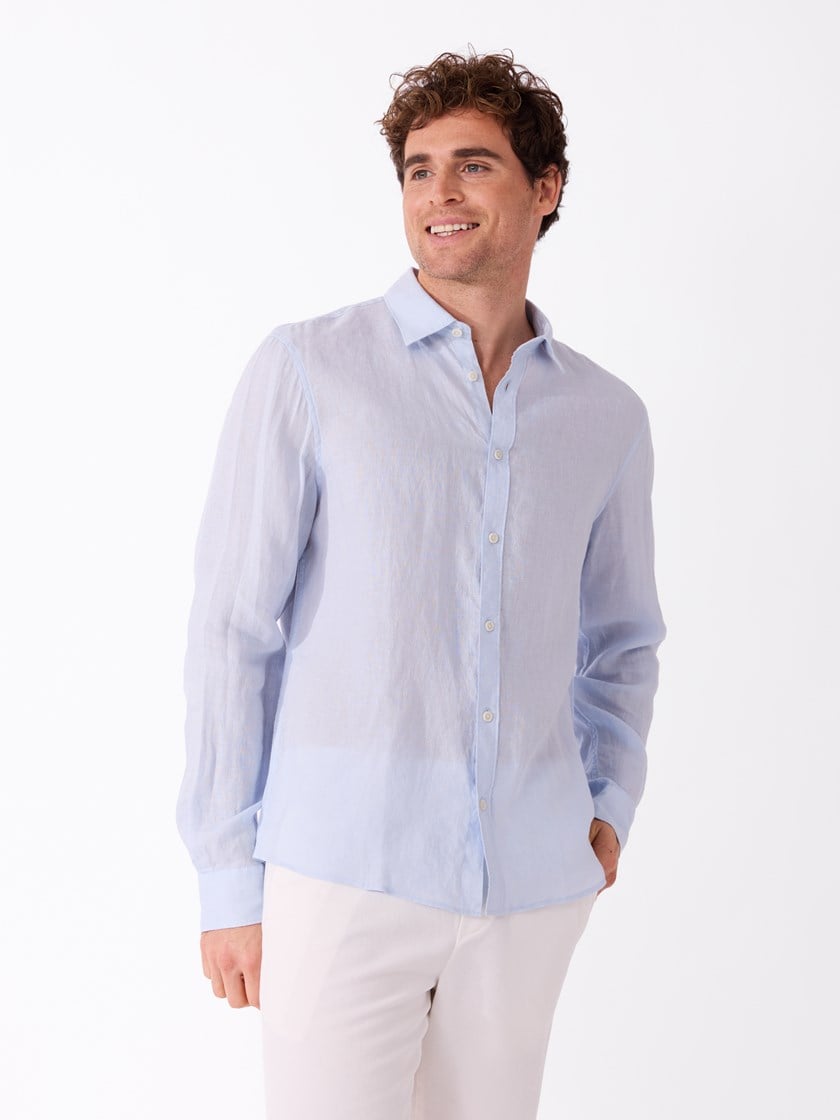 Rimini linskjorte Cashmere Blue
