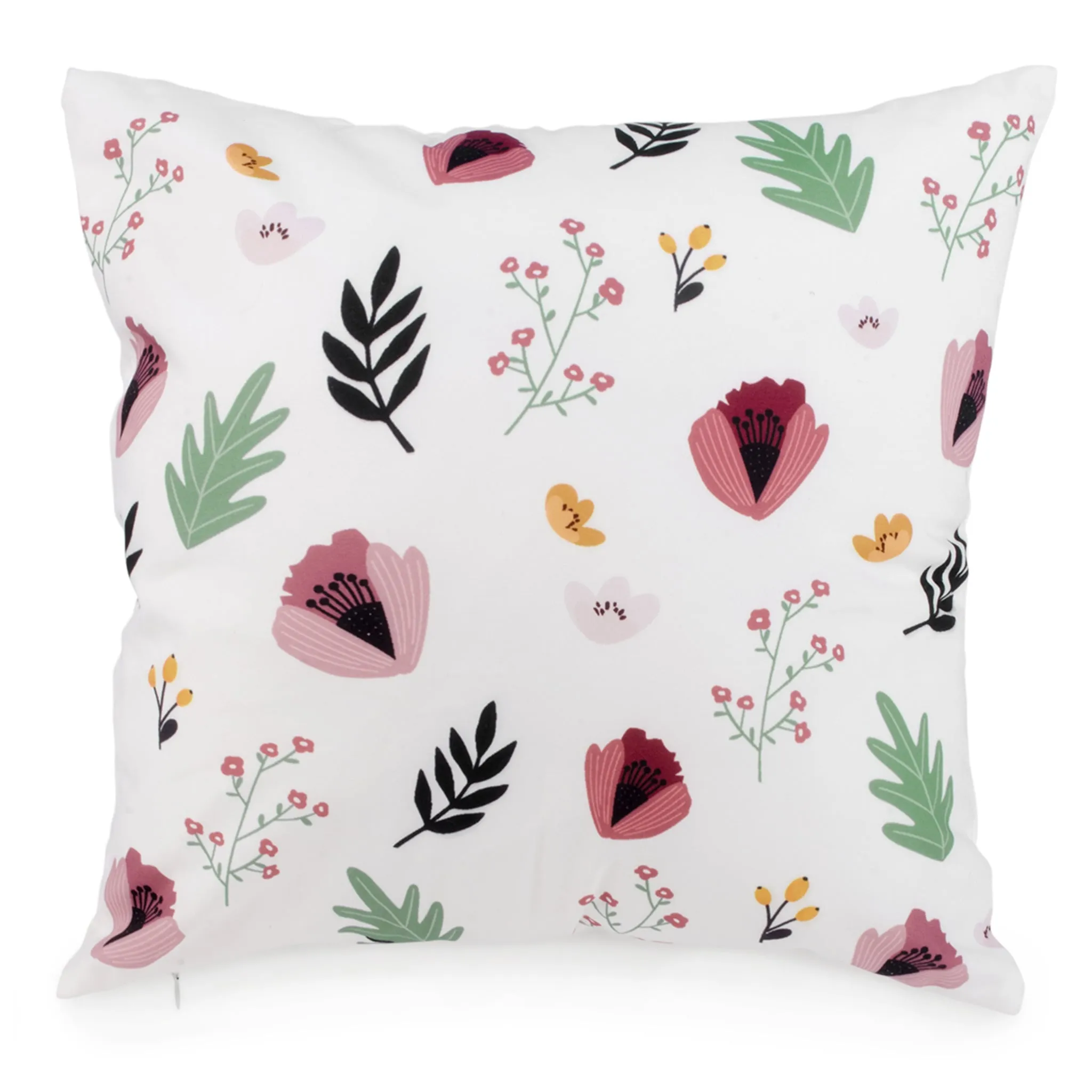 Attitudes Import Coussin Motif Fleurs Roses