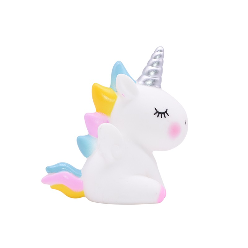 Kuchenstecker Einhorn Kinder Tortenstecker Topper Dekoration für Torten / Kuchen - Weiss