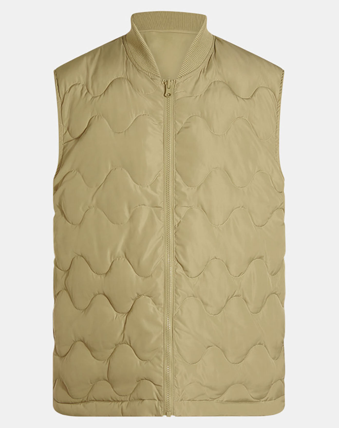 Galeries Lafayette Blouson sans manches Pavest rev kaki clair
