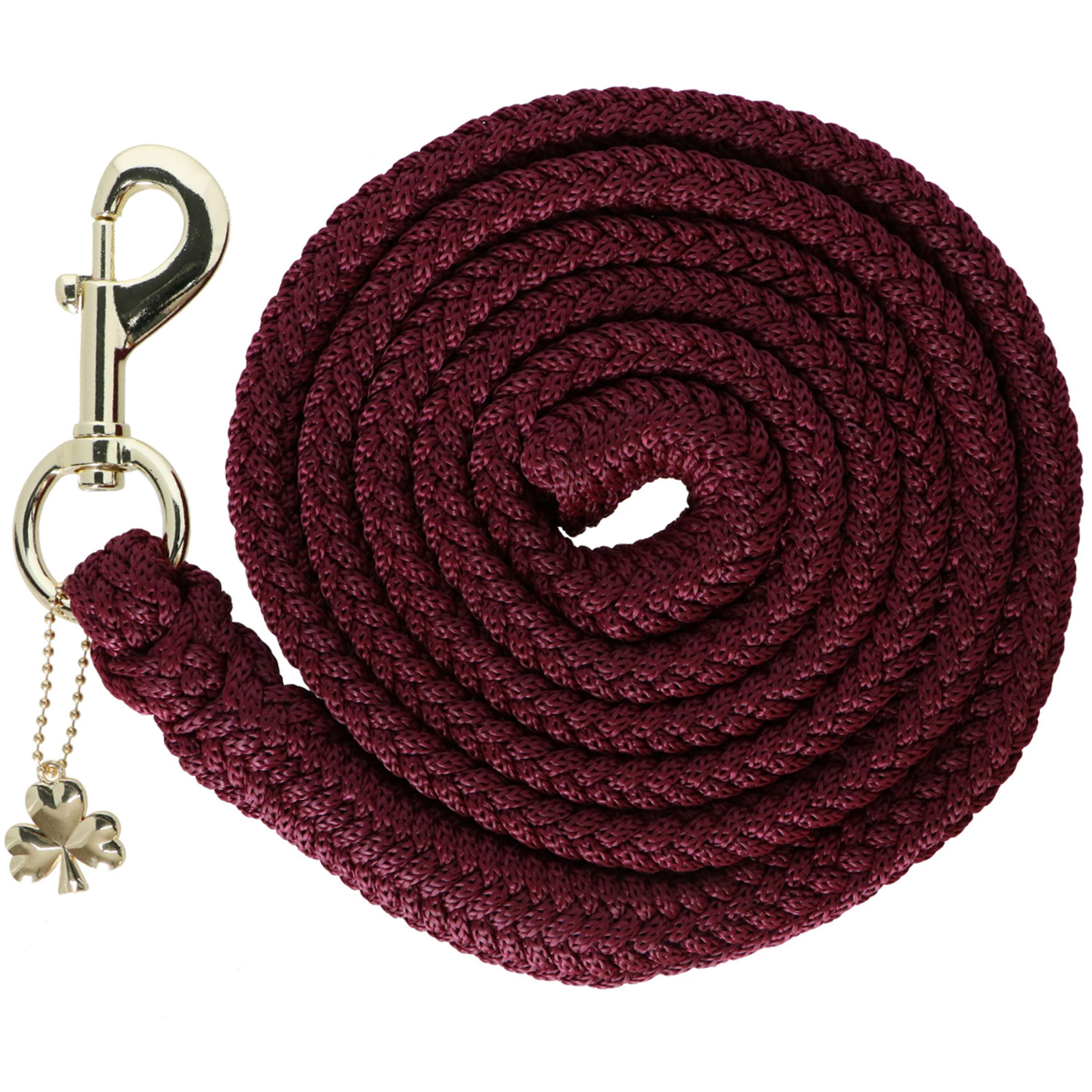 Bucas Halstertouw Show-Line met Musketonhaak Burgundy
