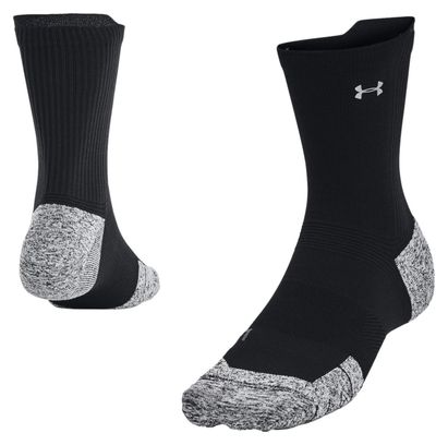 Chaussettes mi-hautes Under Armour ArmourDry Run Cushion Noir Unisexe