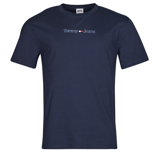 Tommy Jeans - TJM CLSC SMALL TEXT TEE - Marine