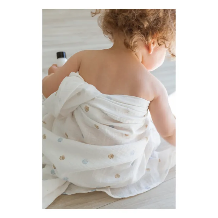 Soft Spot Lange d'emmaillotage en coton bio 120x120 cm | Seaside