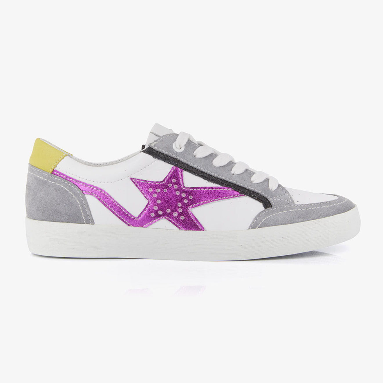 Mellow Yellow Baskets en Cuir Betsie grises