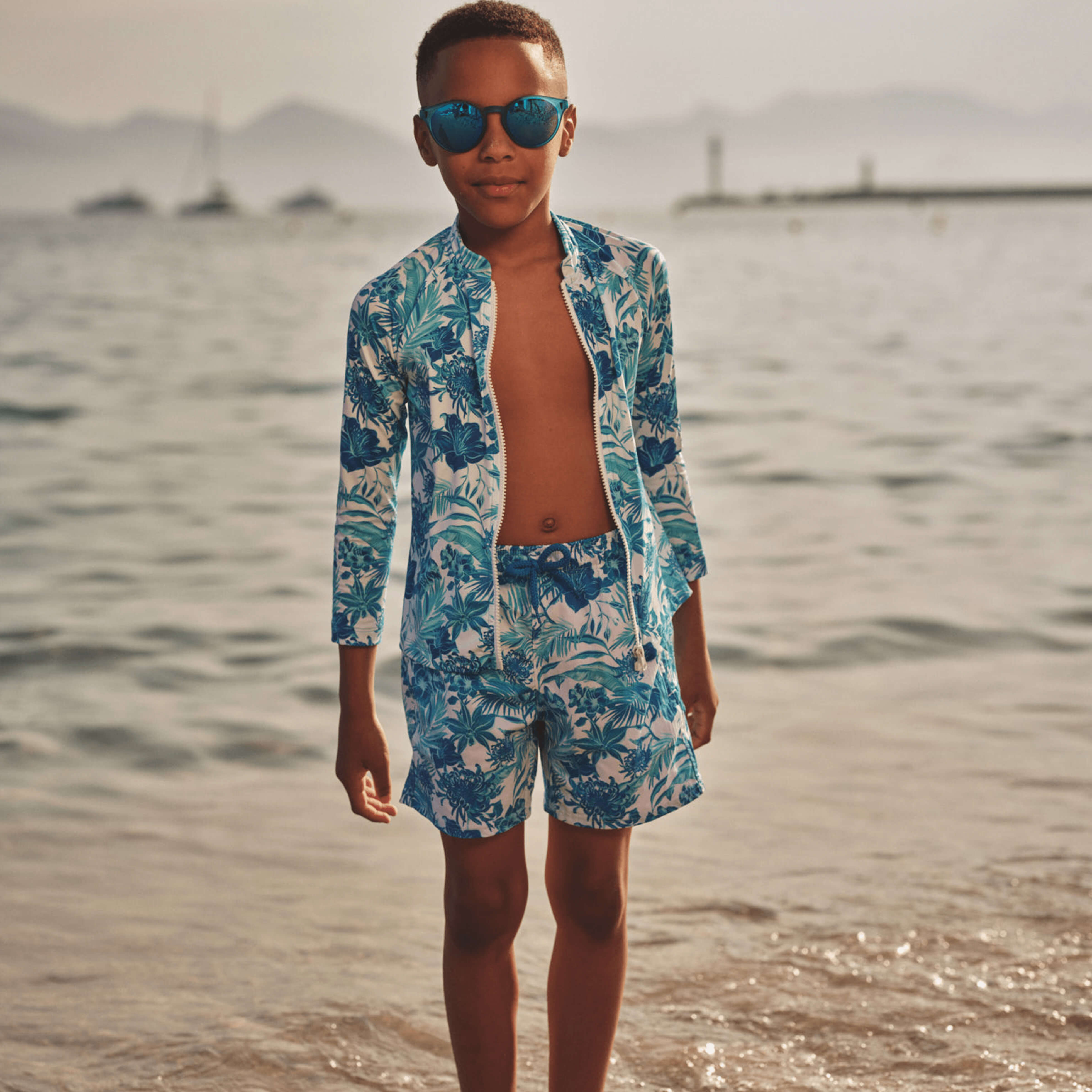 Maillot de Bain Stretch Garçon Tahiti Flowers
