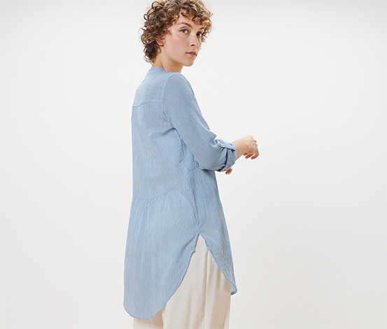 Gestreifte Longbluse