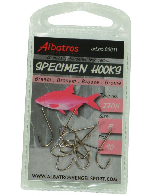 Albatros Haak Specimen Brasem 270h 10 stuks - Enkele Haak