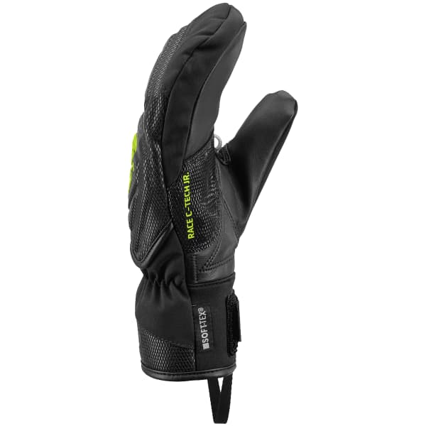 Moufle ski LEKI WCR C-TECH 3D JR MITT BLACK/YELLOW
