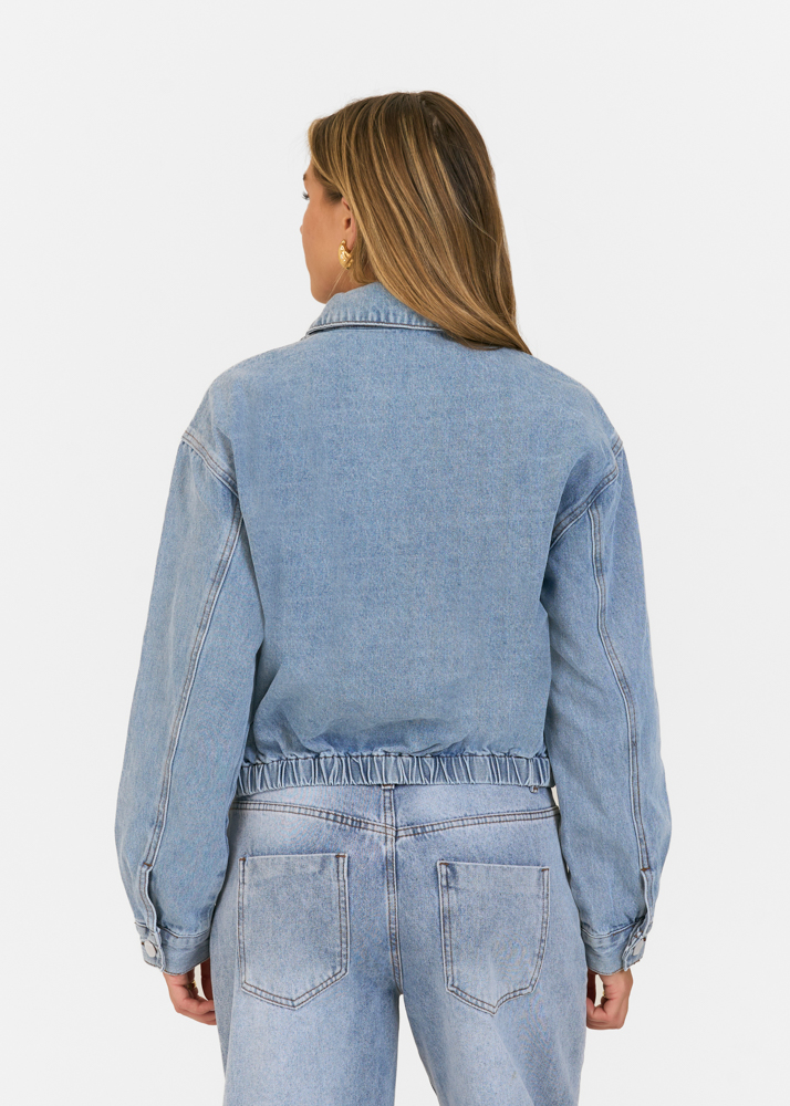 Denim jacket sky blauw