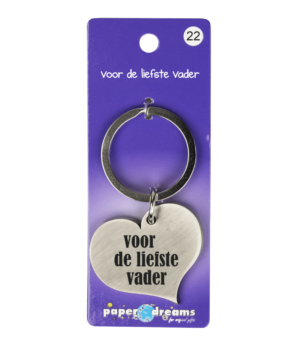 Sleutelhanger Liefste Vader 10cm