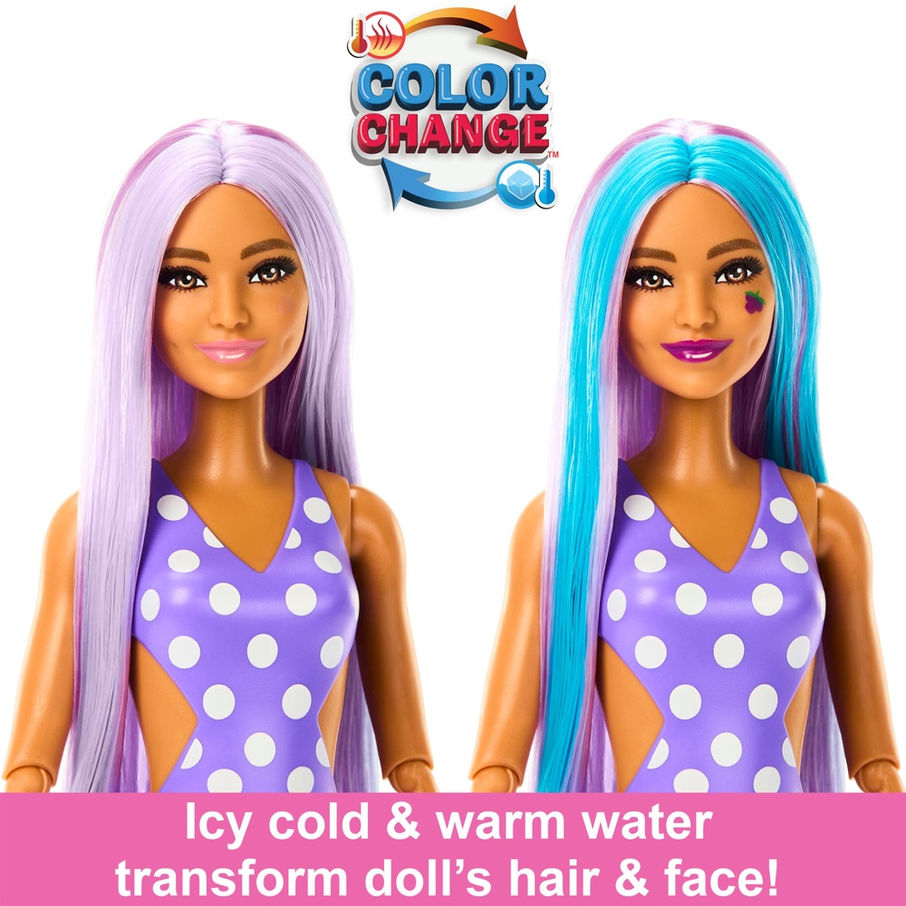 Barbie Pop Reveal Fruchtserie – Puppe und Überraschungen mit Traubenduft