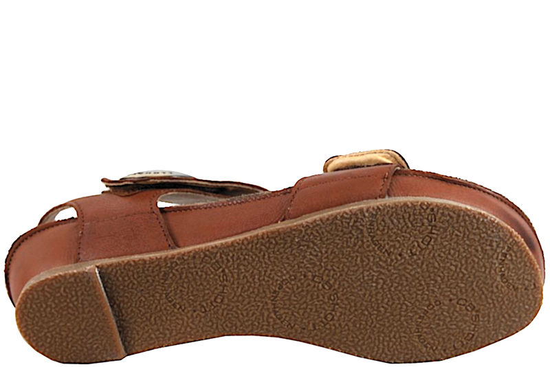 CASHOTT SANDAL I COGNACFARVET GLAT SKIND