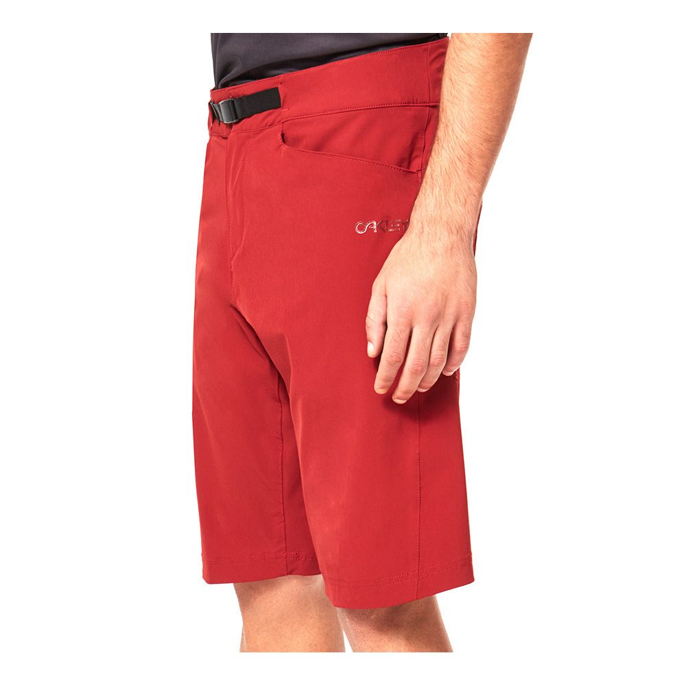 Oakley DROP IN - Short 2 en 1 Homme iron red