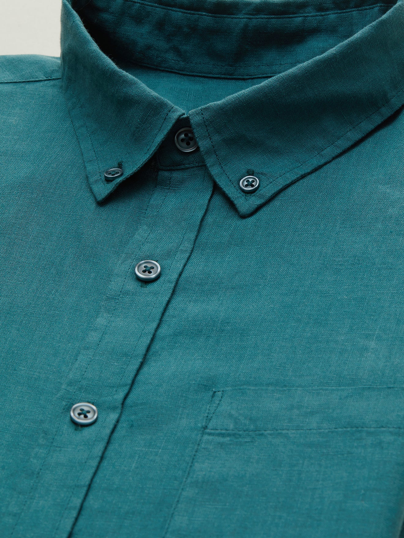 Chemise Regular Fit lin uni homme