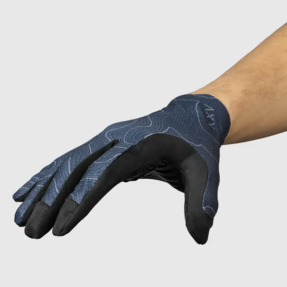 GripGrab Rebel MTB Zomer Fietshandschoenen Lange Vingers Donkerblauw