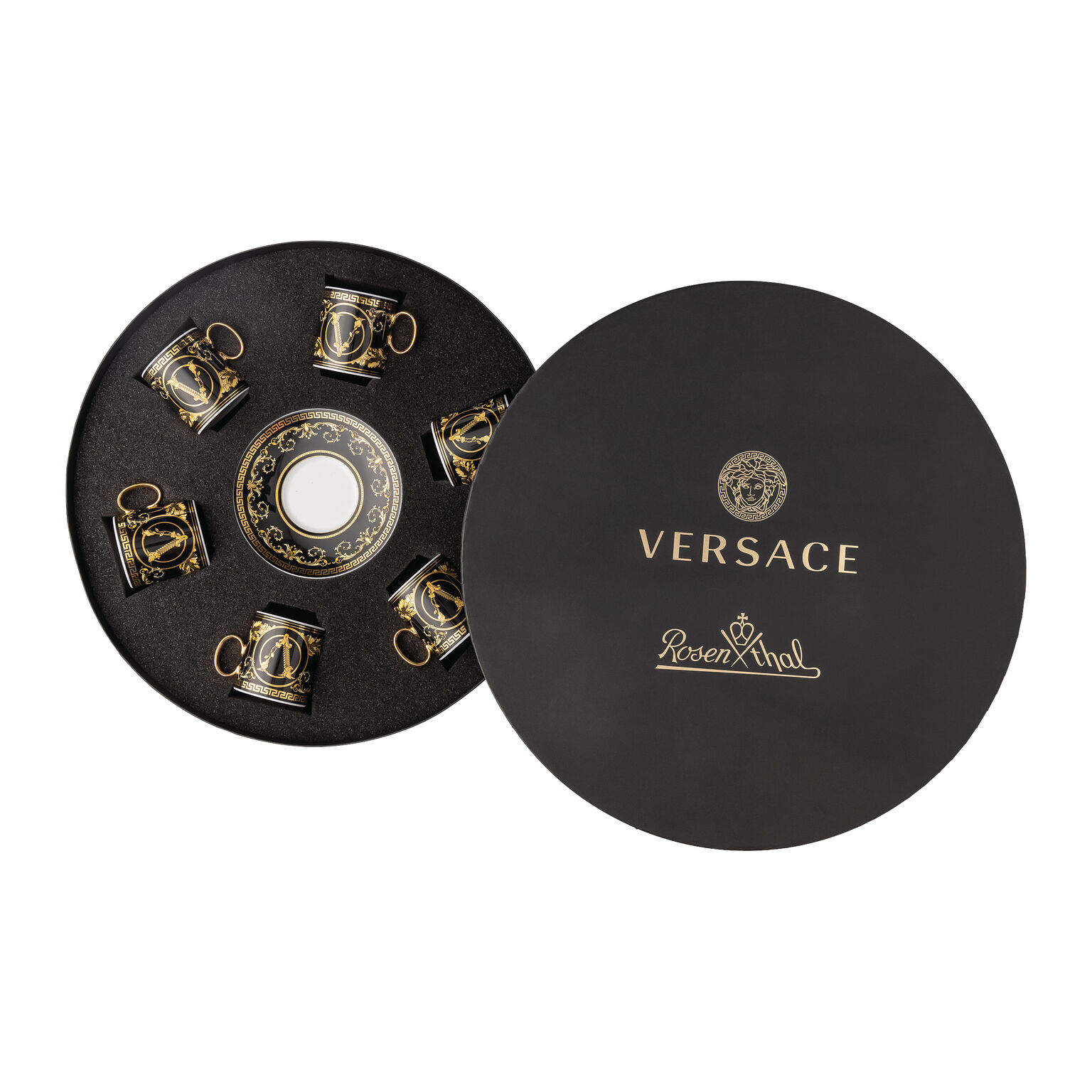 Virtus Gala Virtus Gala Black Set 6 Espressotassen