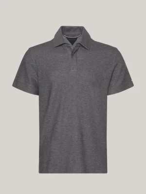 Polo de malha piqué em favo de mel, corte regular