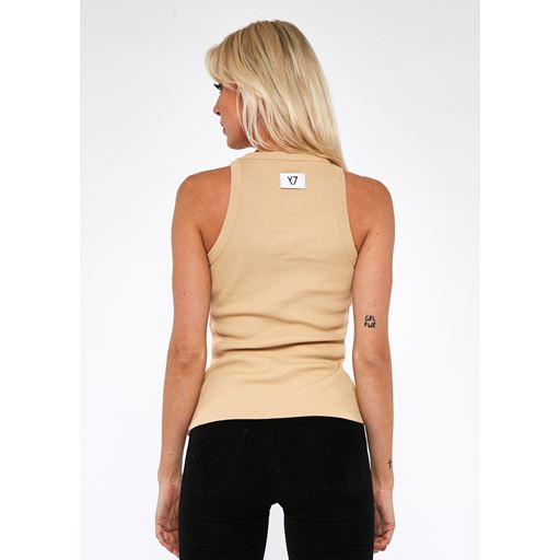 WHY7 Coco Tank Top, Sand, S