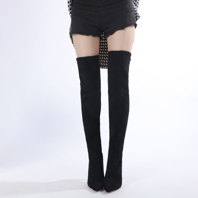 Niuna - Puntige stilettopumps tot over de knie